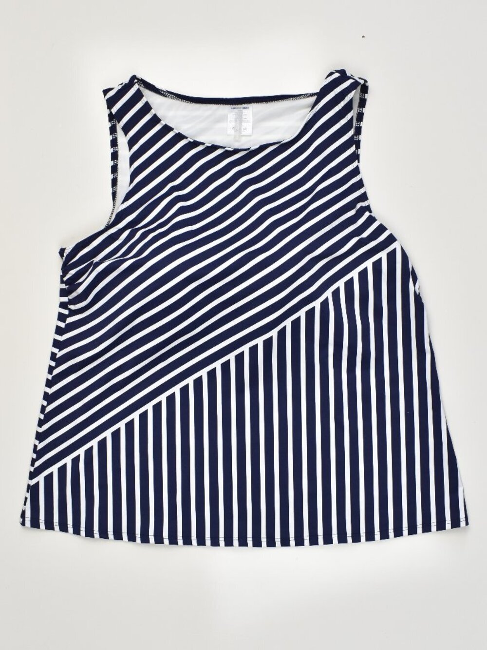 Lands' End Stripe Tankini Swim Skirt Set - 18W - Picture 5 of 9